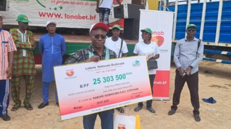 Kaboré Stéphane, un agent agricole, remporte 25,3 millions de F CFA à la LONAB