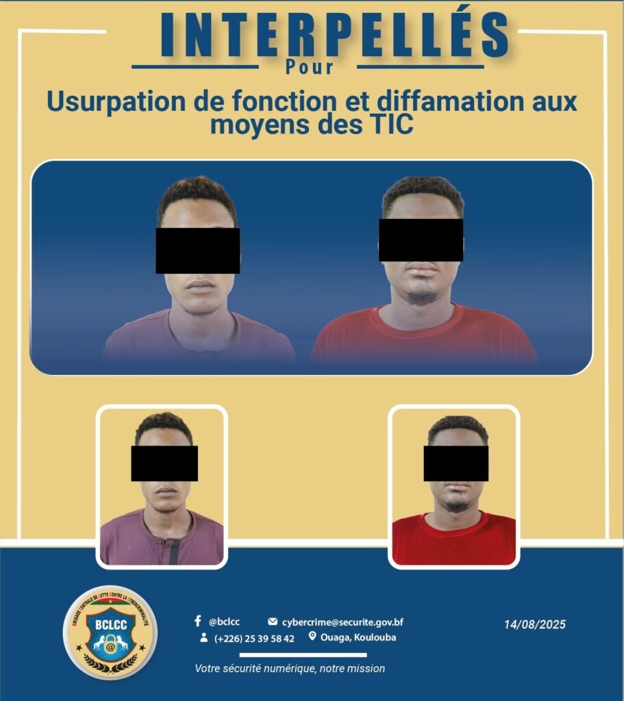 Lutte contre la cybercriminalité : deux individus interpellés pour usurpation de fonction et de diffamation via les TIC