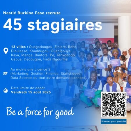 Nestlé Burkina Faso offre des stages à 45 étudiants burkinabè