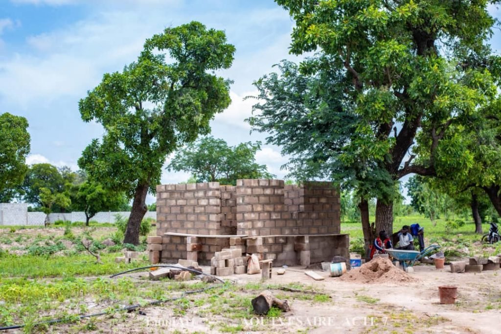 La cuisine en construction. 