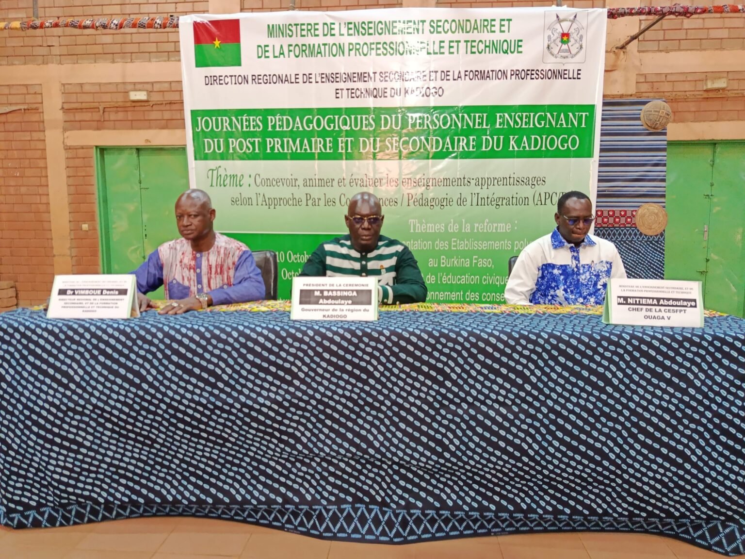 Des journées pédagogiques pour renforcer les compétences des enseignants du Kadiogo