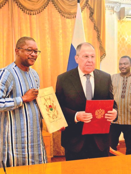 Coopération Burkina Faso-Fédération de Russie: un accord sur le fondement de leurs relations signé