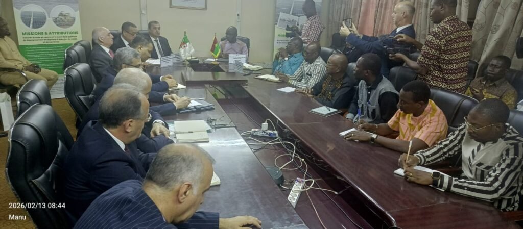 Coopération bilatérale: l’Algérie et le Burkina Faso prospectent des secteurs stratégiques